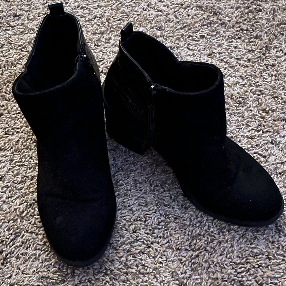 Round Toe Booties - Picture 2 of 4